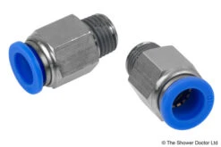 10MM/1/4 Push Fit Grip Ring Connector (Single Item) Brass