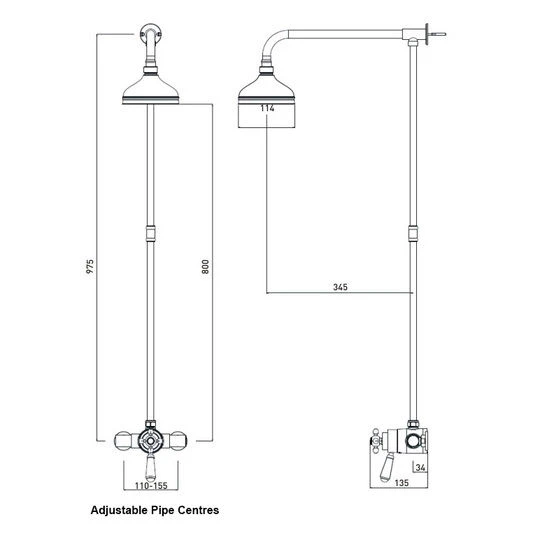 Bristan Regency2 Shxrr Shower Valve Chrome - R2 Shxrr C 5 Bristan Regency2 Shxrr Shower Valve Chrome - R2 Shxrr C - Image 3