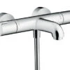 Hansgrohe Ecostat 1001Cl Exposed Thermostatic Bath/Shower Mixer (Chrome) - 13201000 -Grundfos Shop hansgrohe ecostat 1001cl exposed thermostatic bath shower mixer chrome 13201000 1