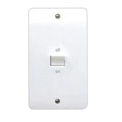 MK 50A DP 2 Gang Switch Neon White - K521WHI