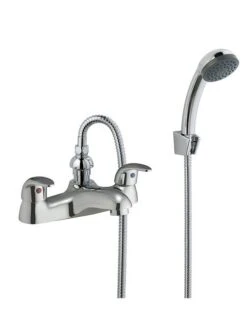 MX 3/4" Bath Shower Mixer With Shower Kit (Chrome) - RQE