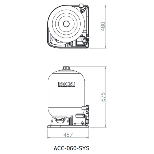 Salamander AccuBoost 60 Litre Pumped Accumulator Set - ACC-060-SYS 4 Salamander AccuBoost 60 Litre Pumped Accumulator Set - ACC-060-SYS - Image 2