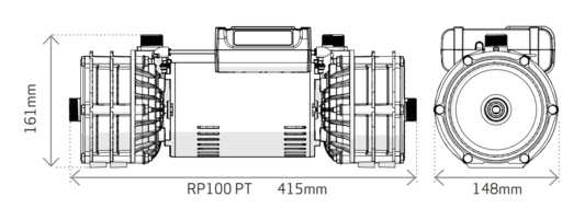 Salamander Right Pump 100 PT 3.0 Bar Twin Positive Head Centrifugal Shower And House Pump - RP100PT 4 Salamander Right Pump 100 PT 3.0 Bar Twin Positive Head Centrifugal Shower And House Pump - RP100PT - Image 2