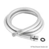 Crosswater Design Smooth Matt Silver PVC 1.47m Male To Female Shower Hose - R2808