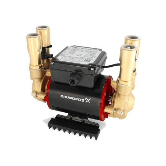 Grundfos Amazon 2.0 Bar Positive Twin Impeller Brass Heavy Duty Regenerative Shower Pump - 96787462 3 Grundfos Amazon 2.0 Bar Positive Twin Impeller Brass Heavy Duty Regenerative Shower Pump - 96787462
