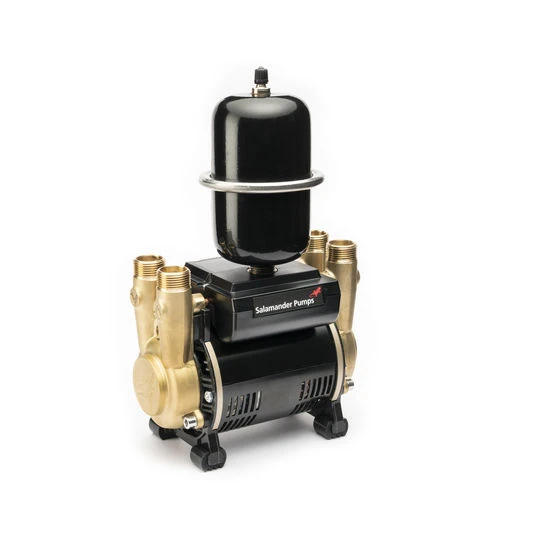 Salamander 1.5 Bar Twin Brass Ended Universal Regenerative Shower And Bathroom Pump - Ct Force 15Tu 3 Salamander 1.5 Bar Twin Brass Ended Universal Regenerative Shower And Bathroom Pump - Ct Force 15Tu