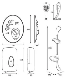 Front Page -Grundfos Shop triton t300si remote electric shower 9 5kw white chrome sp3009si 1